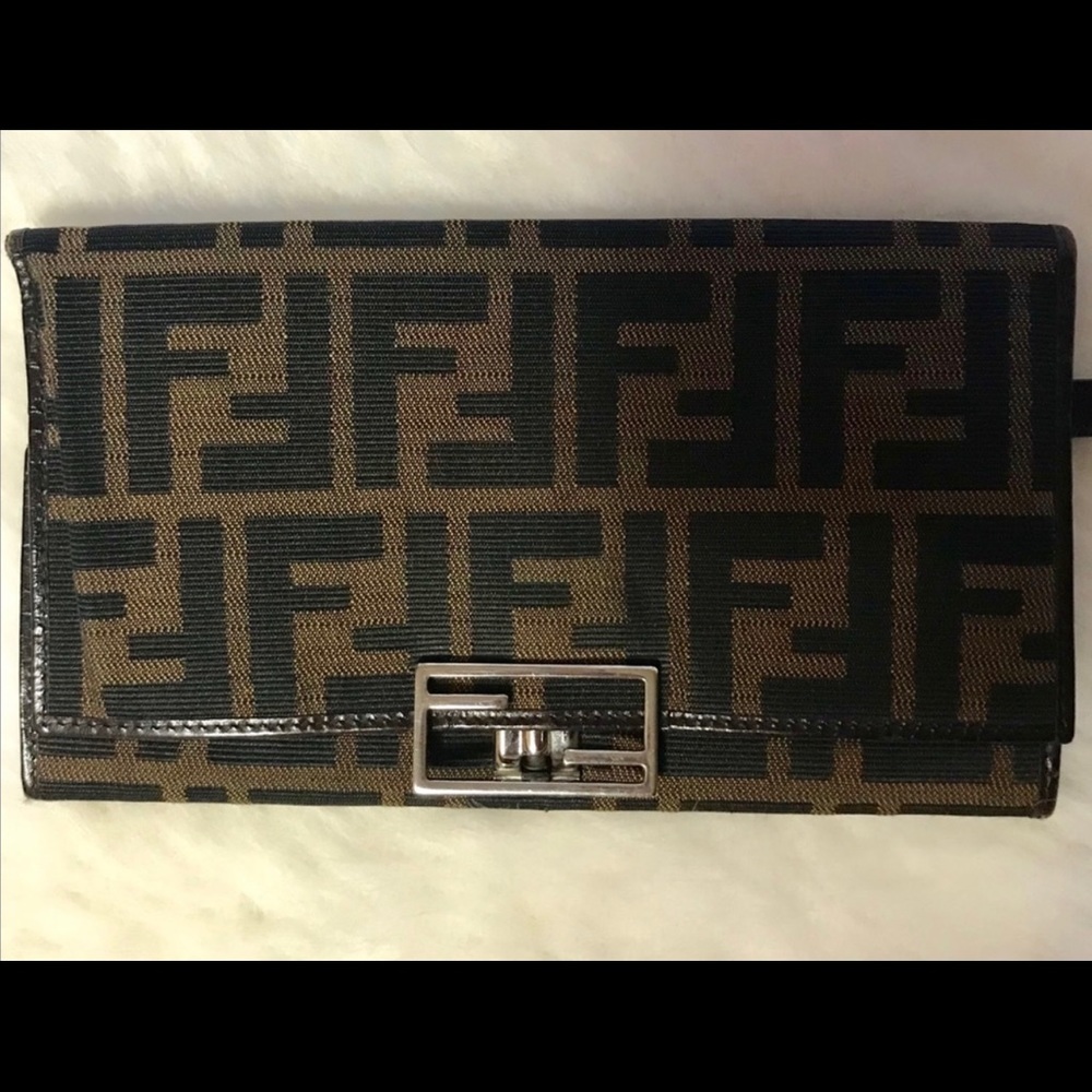 Authentic Fendi zucca wallet
